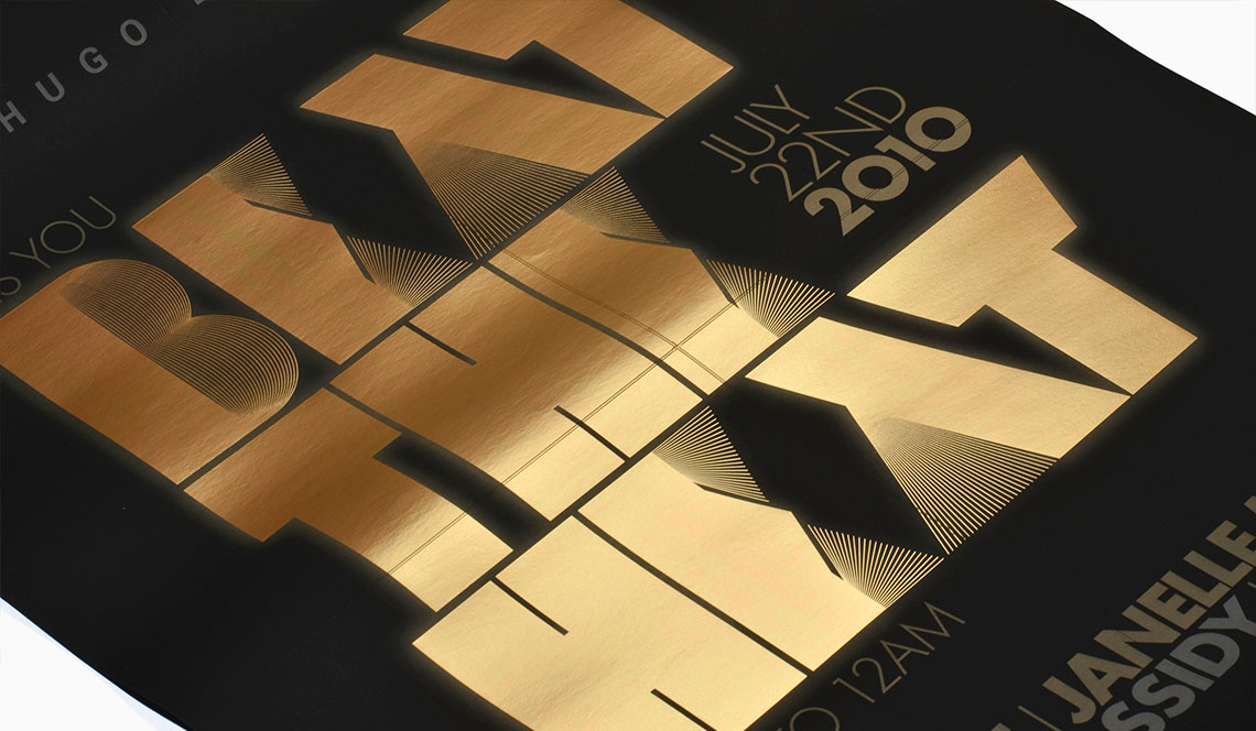 Hugo Boss Invitation - Foil Stamping