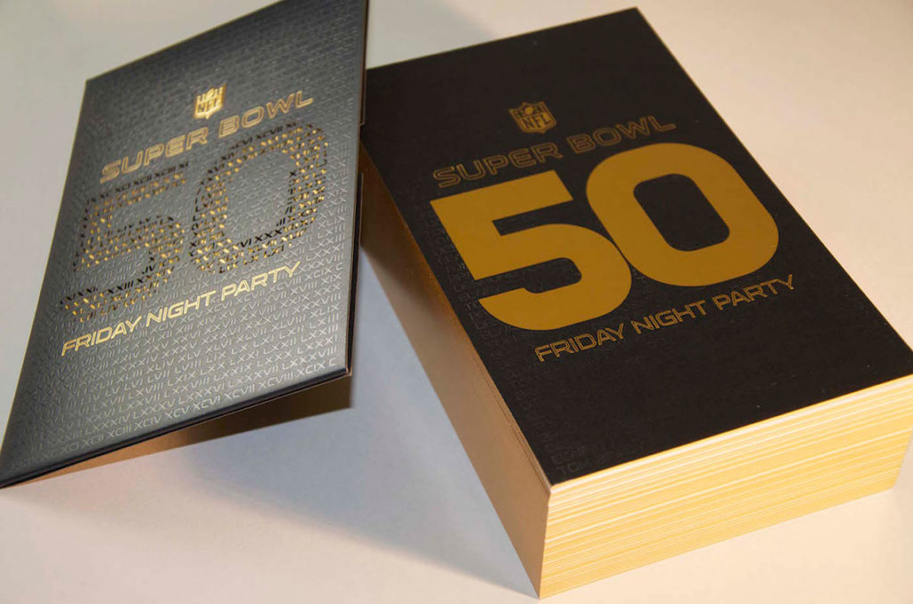 Super Bowl Invitation Print