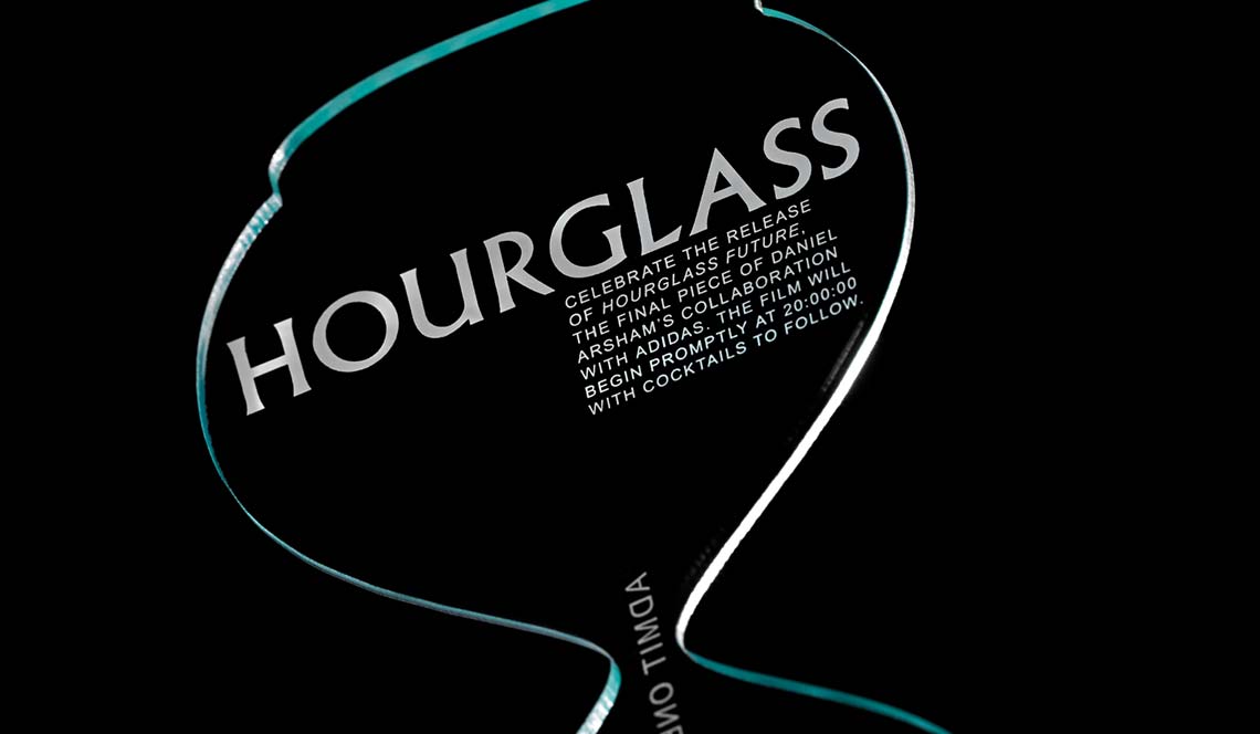 laser cut plexiglass invitation