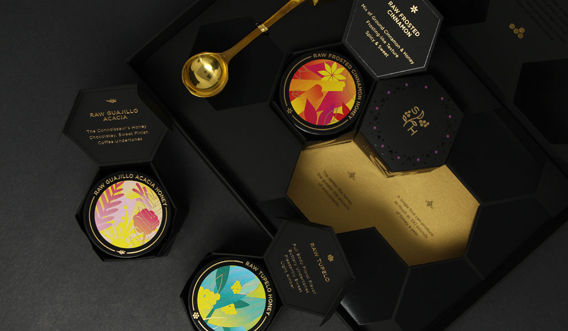 Gourmet Honey Packaging for Stag&Hare