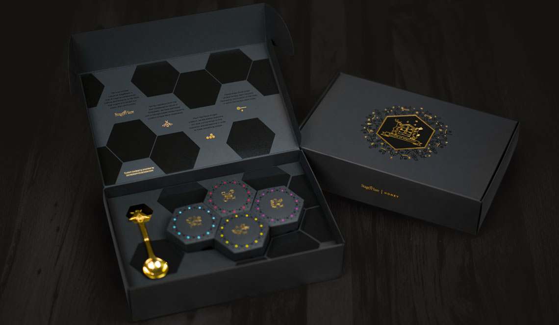 Gourmet Honey Packaging for Stag&Hare Gourmet Honey Packaging for Stag&Hare