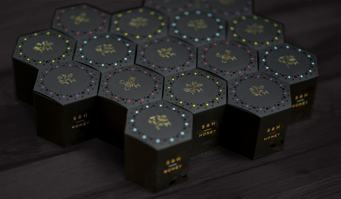 Gourmet Honey Packaging for Stag&Hare Gourmet Honey Packaging for Stag&Hare