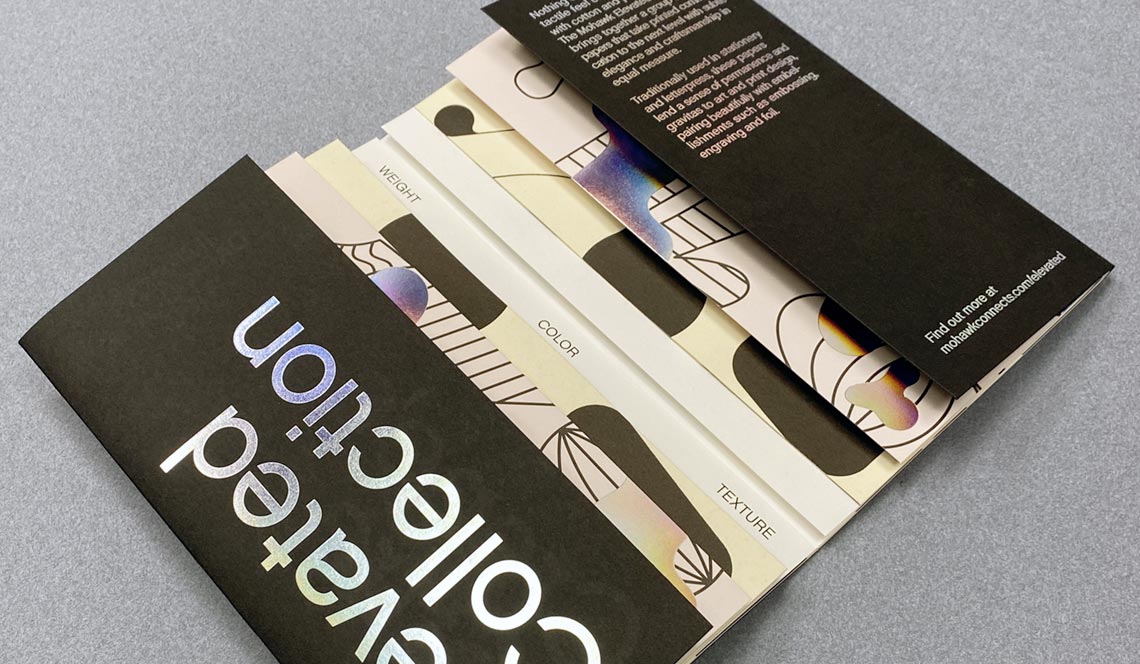 Paper sample books with Custom Slipcases for Mohawk