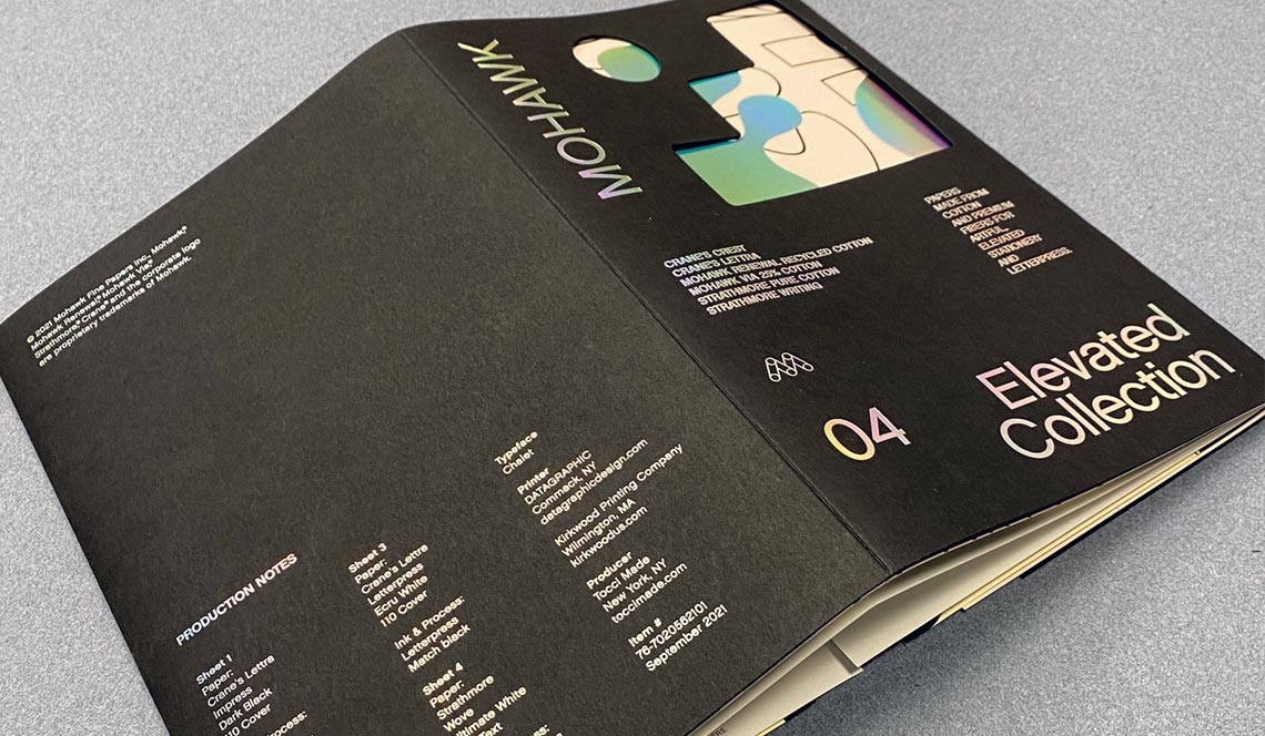 Paper sample books with Custom Slipcases for Mohawk