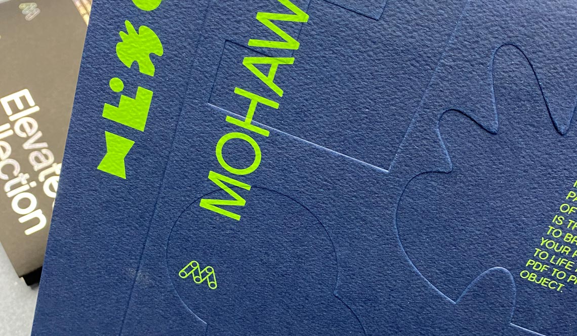 Paper sample books with Custom Slipcases for Mohawk