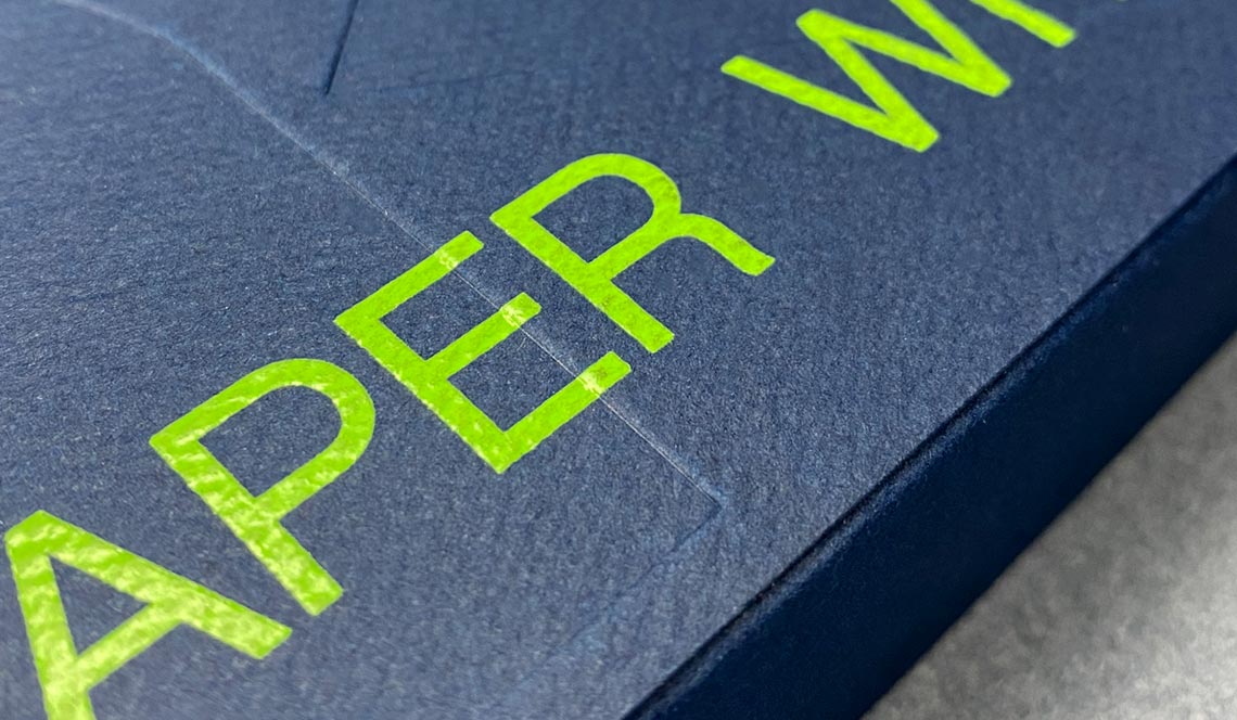 Paper sample books with Custom Slipcases for Mohawk