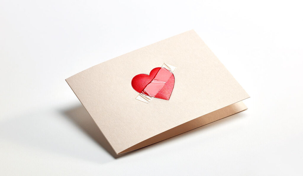 sculpted emboss notecard set