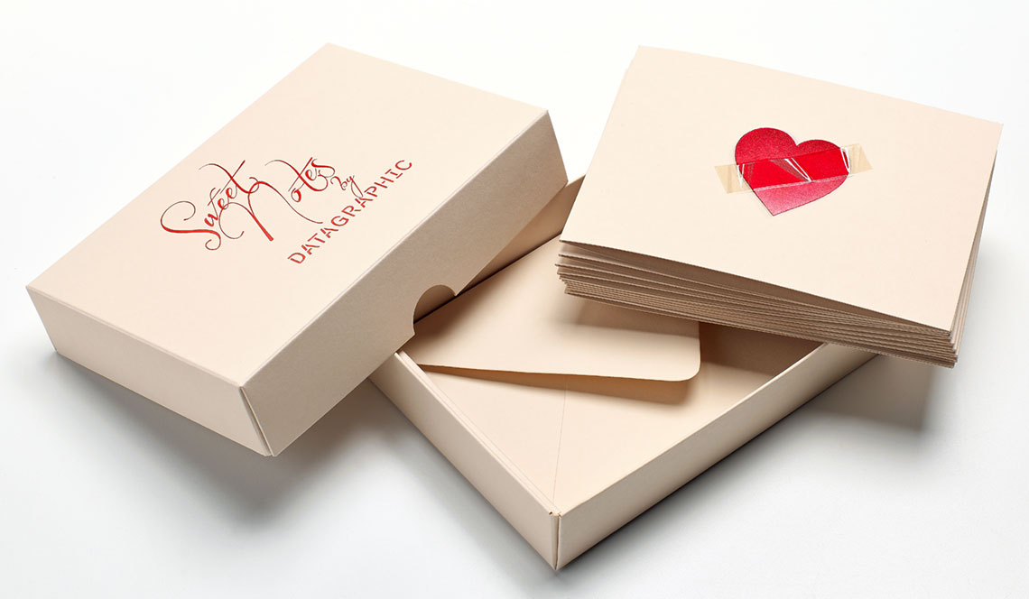 sculpted emboss notecard set